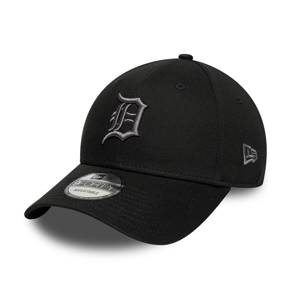 New Era 9FORTY Detroit Tigers Baseball Cap - MLB League Essential - Black-Charcoal
