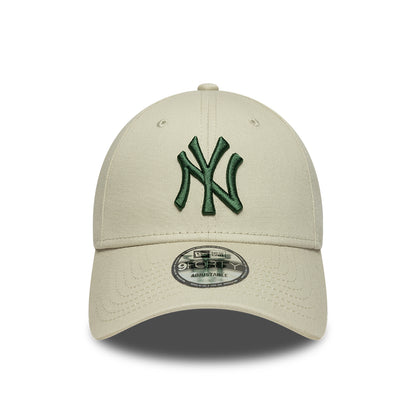 New Era 9FORTY New York Yankees Baseball Cap - MLB League Essential - Stone-Dark Green