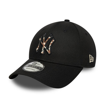 New Era 9FORTY New York Yankees Baseball Cap - MLB Faux Pony Infill - Black