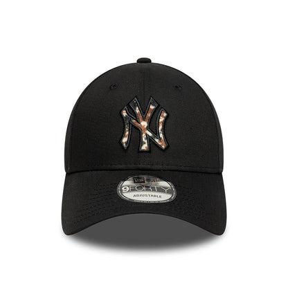New Era 9FORTY New York Yankees Baseball Cap - MLB Faux Pony Infill - Black