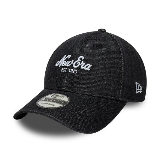 New Era 9FORTY Denim Baseball Cap - Black