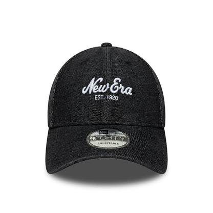 New Era 9FORTY Denim Baseball Cap - Black
