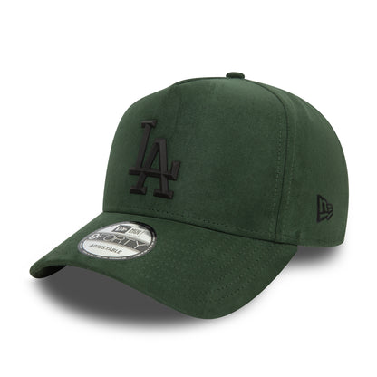 New Era 9FORTY L.A. Dodgers A-Frame Snapback Cap - MLB Faux Suede - Dark Green-Black
