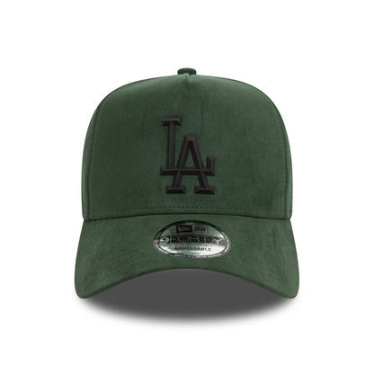 New Era 9FORTY L.A. Dodgers A-Frame Snapback Cap - MLB Faux Suede - Dark Green-Black