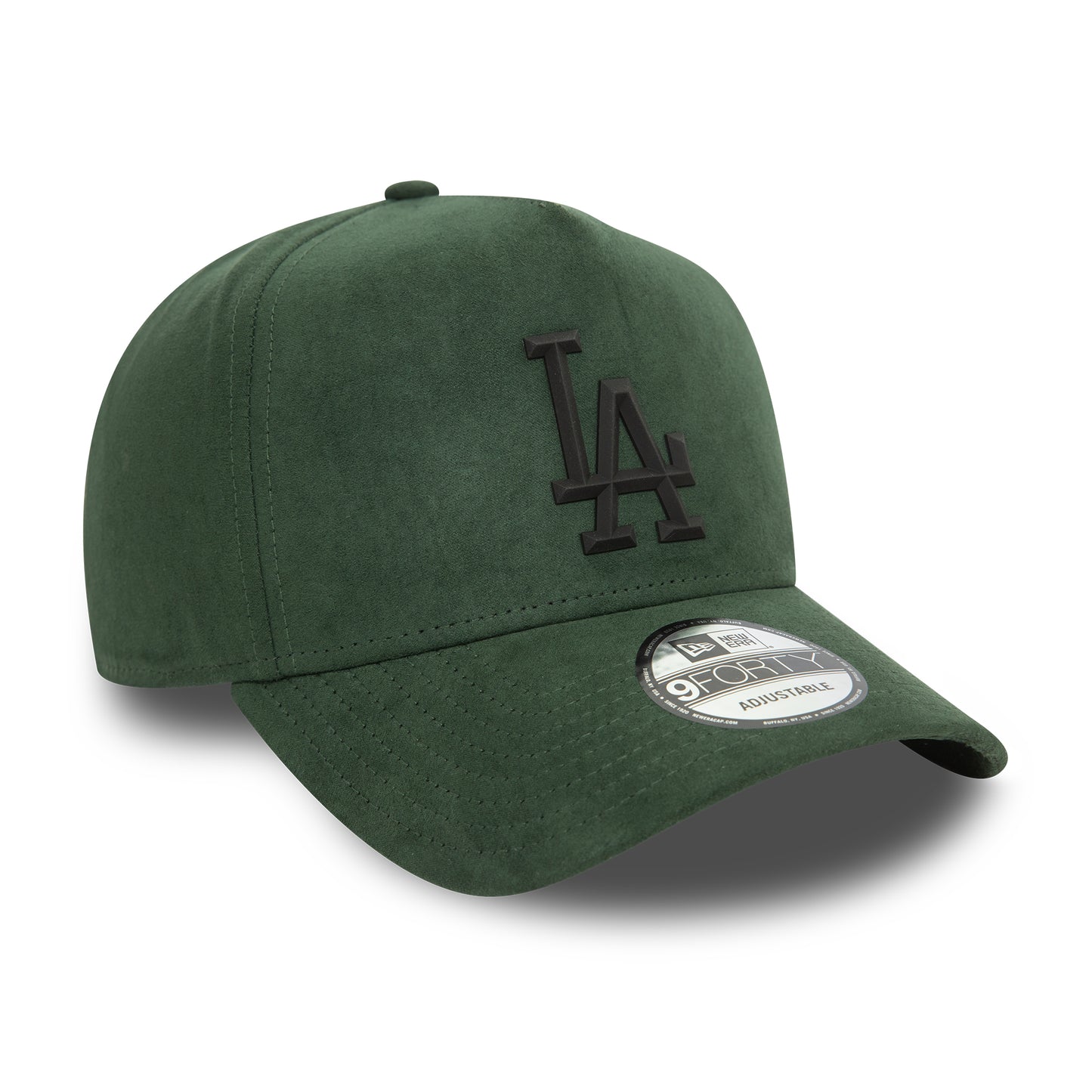New Era 9FORTY L.A. Dodgers A-Frame Snapback Cap - MLB Faux Suede - Dark Green-Black
