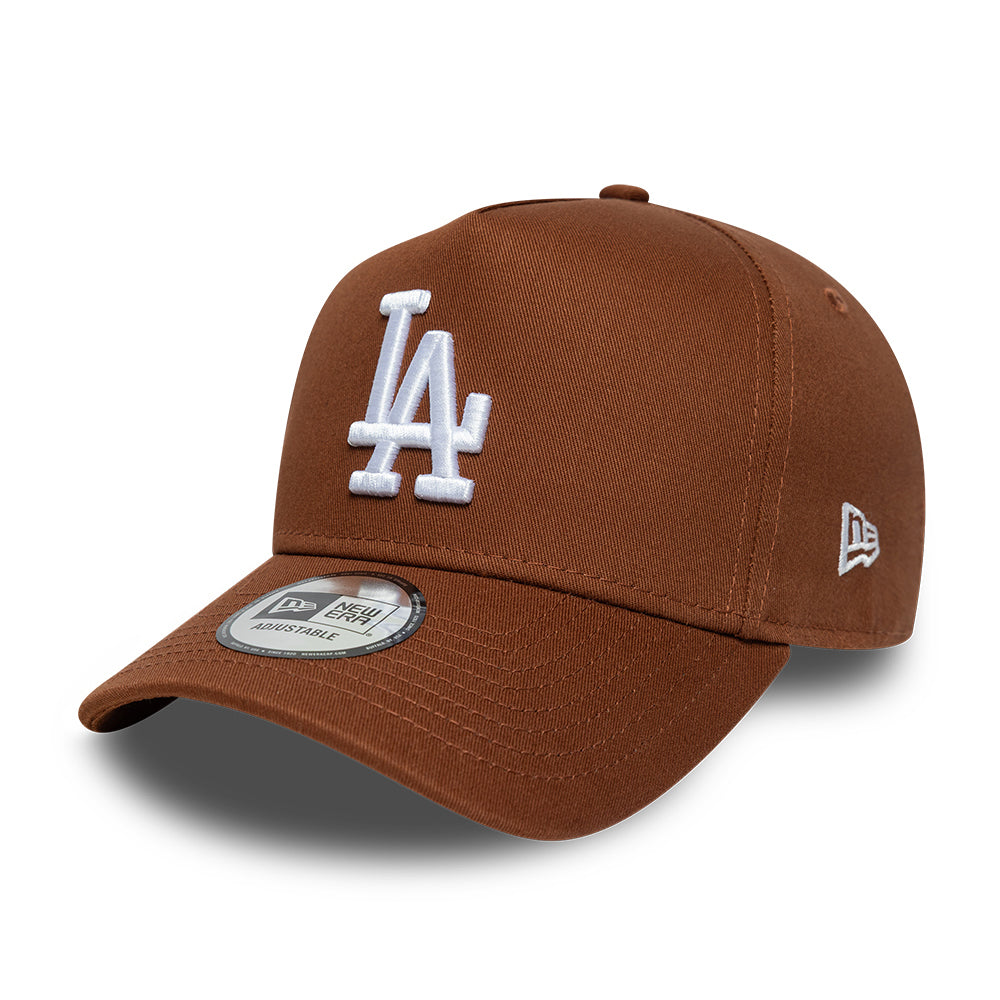New Era 9FORTY L.A. Dodgers A-Frame Snapback Cap - MLB League Essential - Deep Brown-White