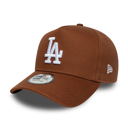 New Era 9FORTY L.A. Dodgers A-Frame Snapback Cap - MLB League Essential - Deep Brown-White