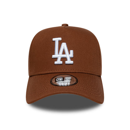 New Era 9FORTY L.A. Dodgers A-Frame Snapback Cap - MLB League Essential - Deep Brown-White