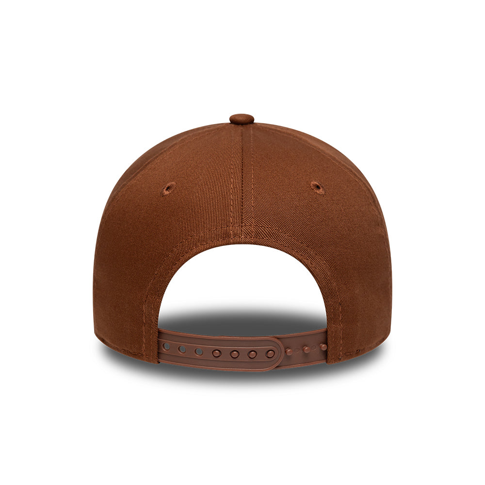 New Era 9FORTY L.A. Dodgers A-Frame Snapback Cap - MLB League Essential - Deep Brown-White