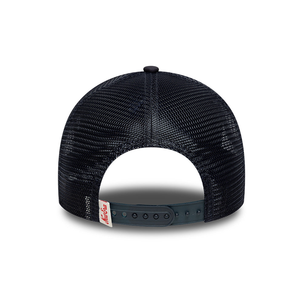 New Era 9FORTY M-Crown A-Frame Trucker Cap - Outdoor Graphic - Navy Blue