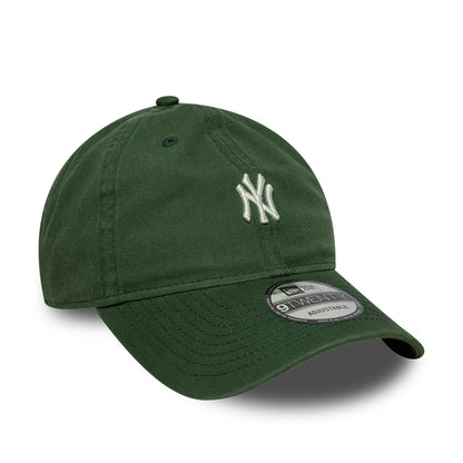 New Era 9TWENTY New York Yankees Baseball Cap - MLB Mini Logo - Dark Green-White