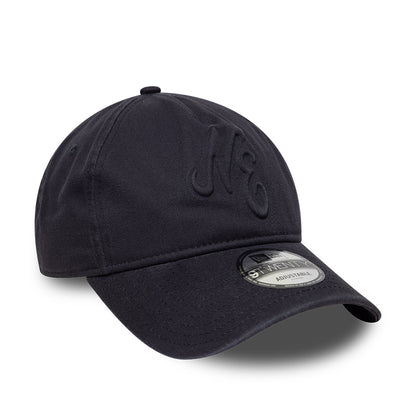 New Era 9TWENTY A-Frame Baseball Cap - NE Embossed - Navy On Navy