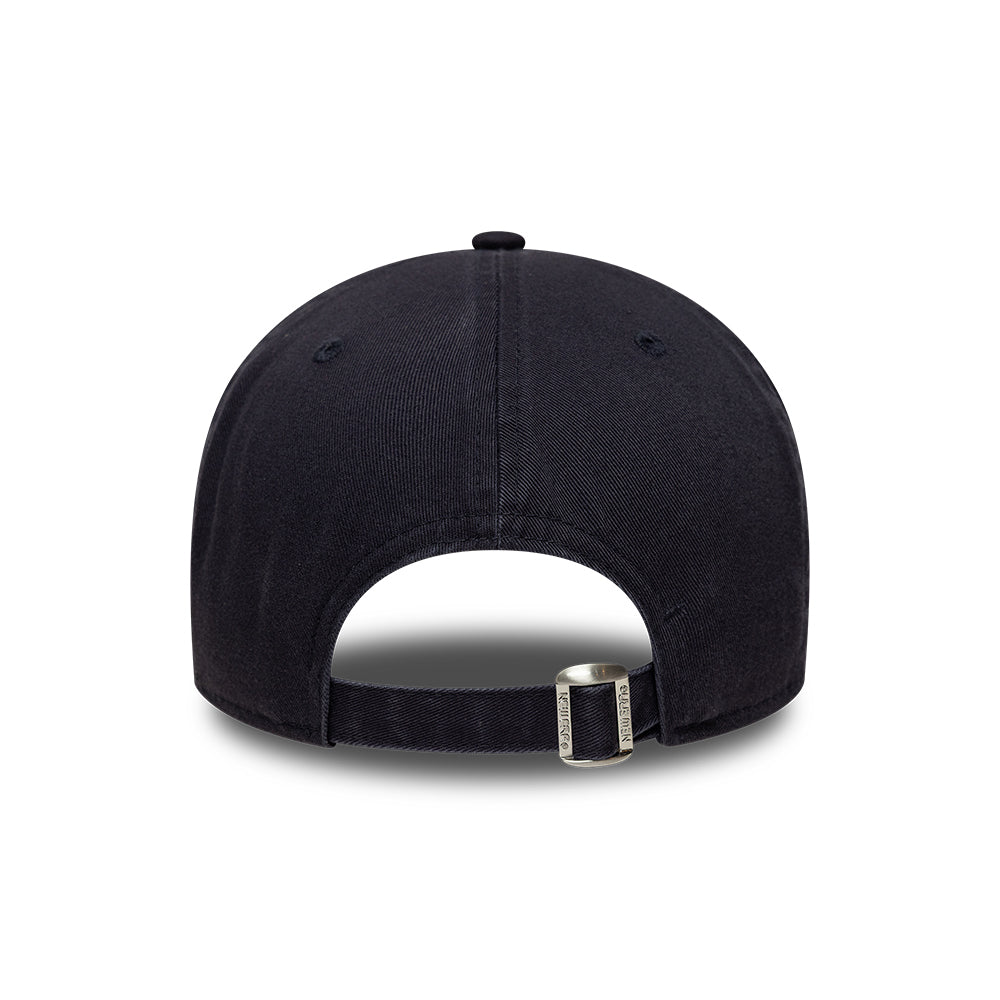 New Era 9TWENTY A-Frame Baseball Cap - NE Embossed - Navy On Navy