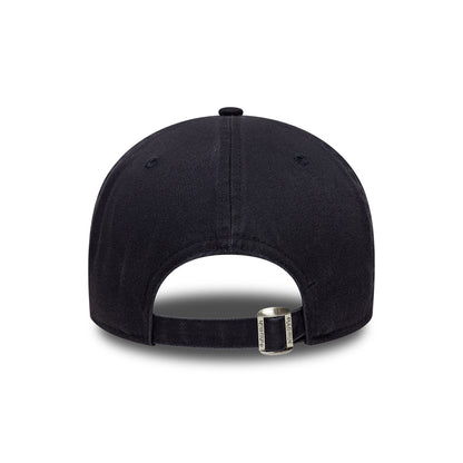New Era 9TWENTY A-Frame Baseball Cap - NE Embossed - Navy On Navy