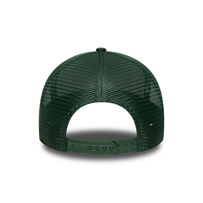 New Era 9FORTY Colorado A-Frame Trucker Cap - License Plate - Stone-Dark Green