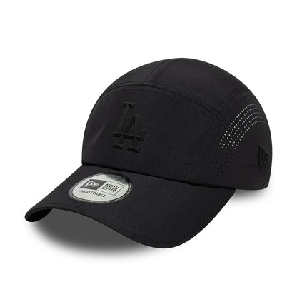 New Era L.A. Dodgers 5 Panel Cap - MLB Tech Midi Runner - Black On Black