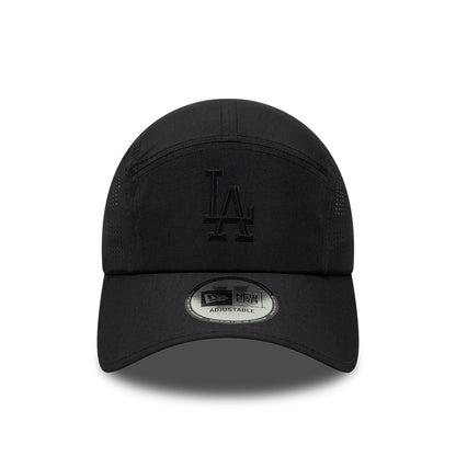New Era L.A. Dodgers 5 Panel Cap - MLB Tech Midi Runner - Black On Black
