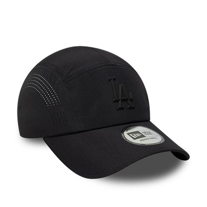 New Era L.A. Dodgers 5 Panel Cap - MLB Tech Midi Runner - Black On Black