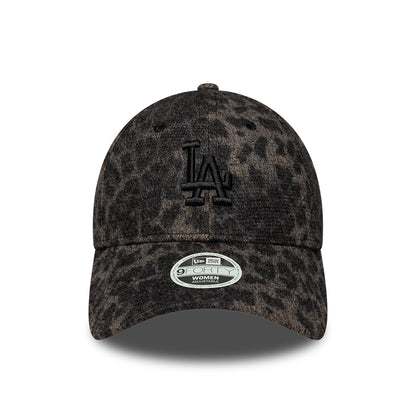 New Era Womens 9FORTY L.A. Dodgers Baseball Cap - MLB Cosy Leopard - Black