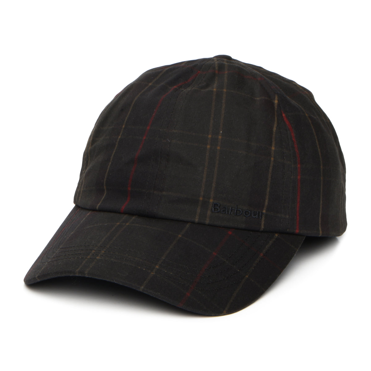 Barbour Hats Haydon Waxed Cotton Baseball Cap - Tartan