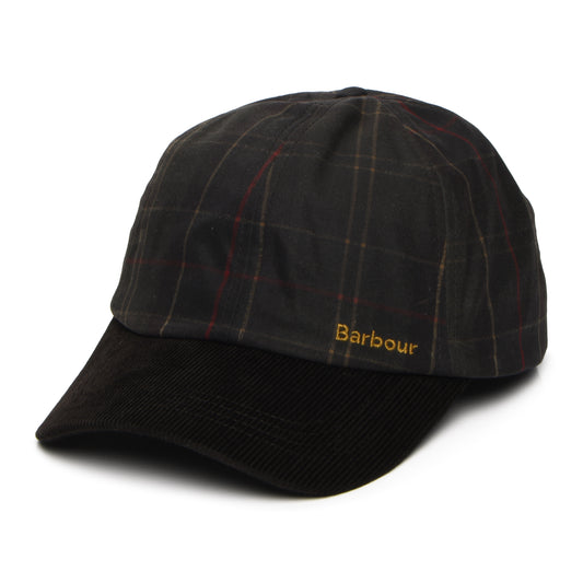 Barbour Hats Arlene Waxed Cotton Baseball Cap - Tartan