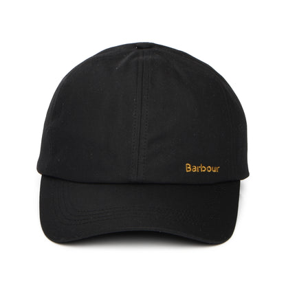 Barbour Hats Belsay Waxed Cotton Baseball Cap - Black