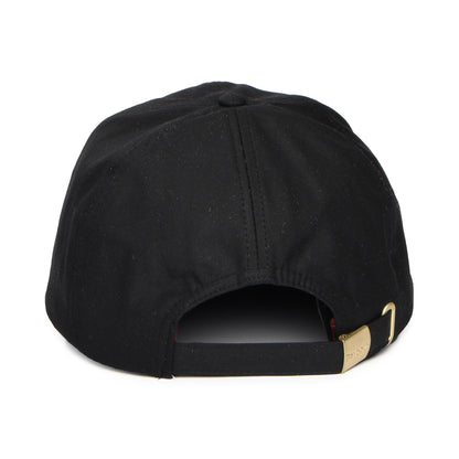 Barbour Hats Belsay Waxed Cotton Baseball Cap - Black
