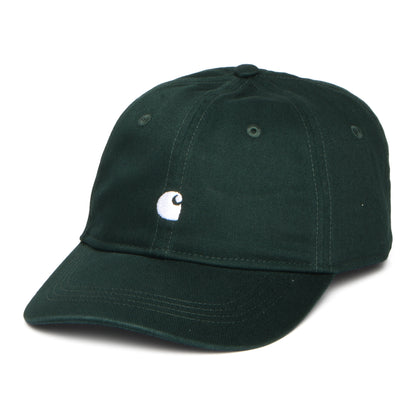 Carhartt WIP Hats Madison Logo Baseball Cap - Dark Moss-White
