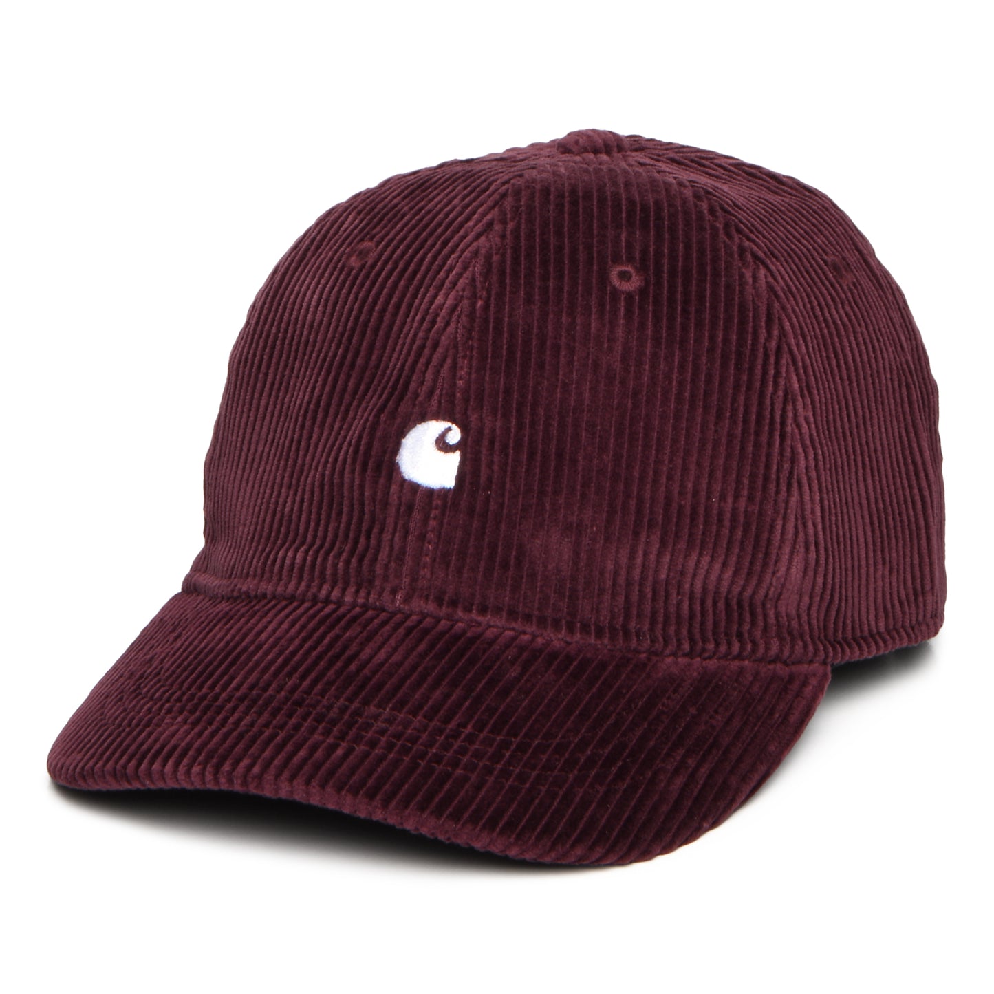 Carhartt WIP Hats Harlem Corduroy Baseball Cap - Wine-White