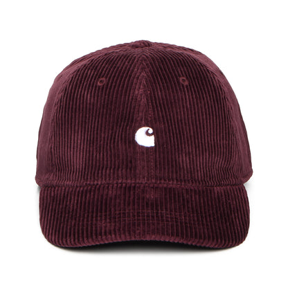 Carhartt WIP Hats Harlem Corduroy Baseball Cap - Wine-White