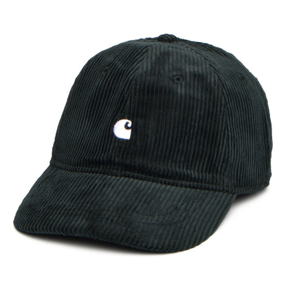 Carhartt WIP Hats Harlem Corduroy Baseball Cap - Dark Forest-White