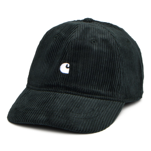 Carhartt WIP Hats Harlem Corduroy Baseball Cap - Dark Forest-White