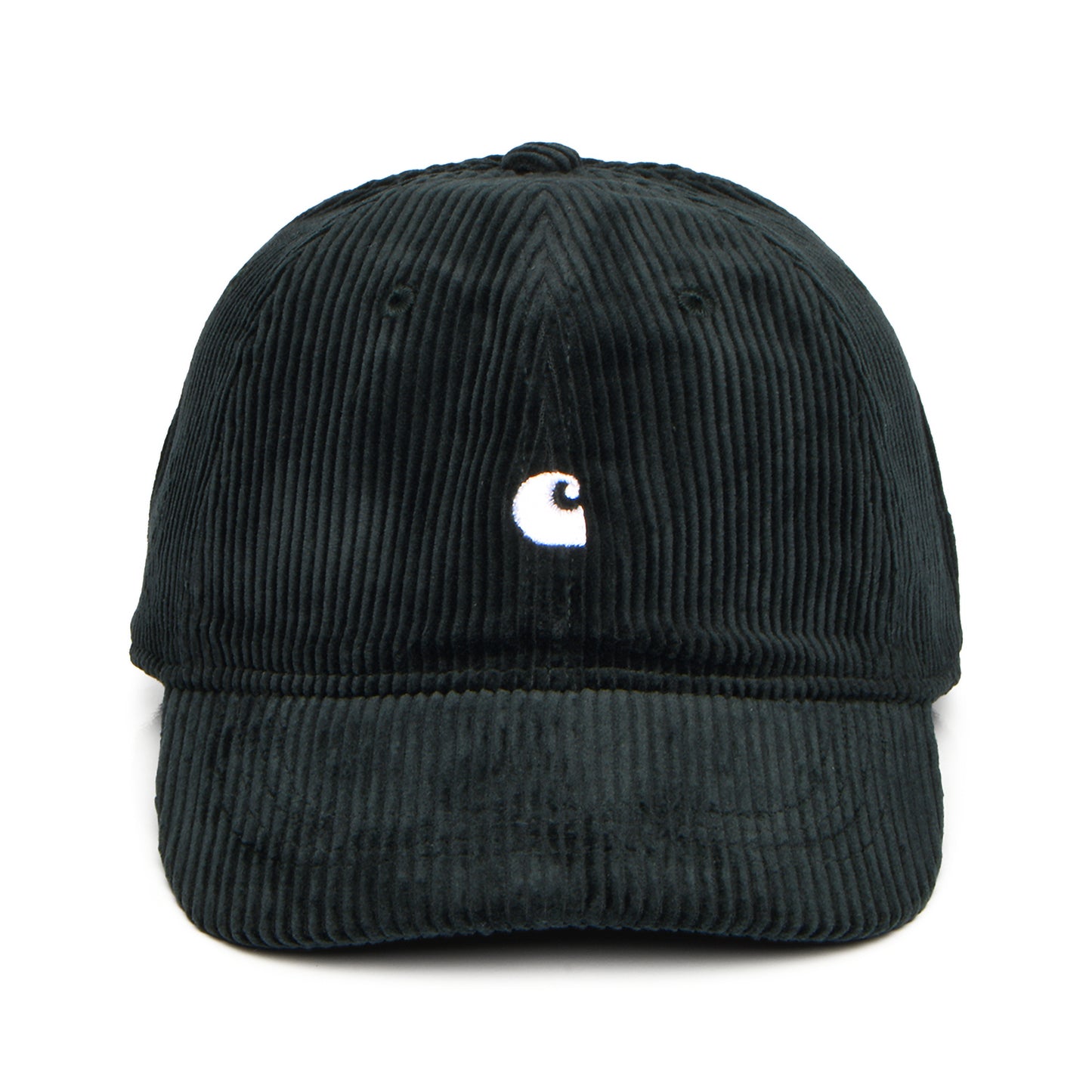 Carhartt WIP Hats Harlem Corduroy Baseball Cap - Dark Forest-White