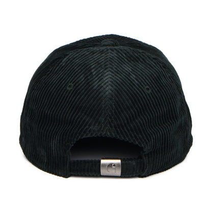Carhartt WIP Hats Harlem Corduroy Baseball Cap - Dark Forest-White