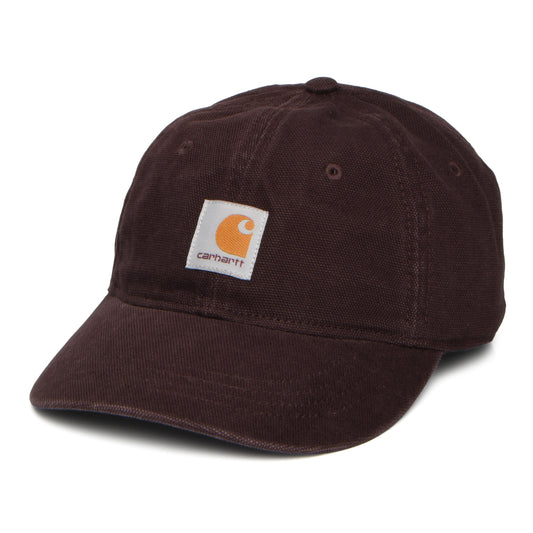 Carhartt WIP Hats Selby Washed Cotton Canvas Baseball Cap - Chestnut