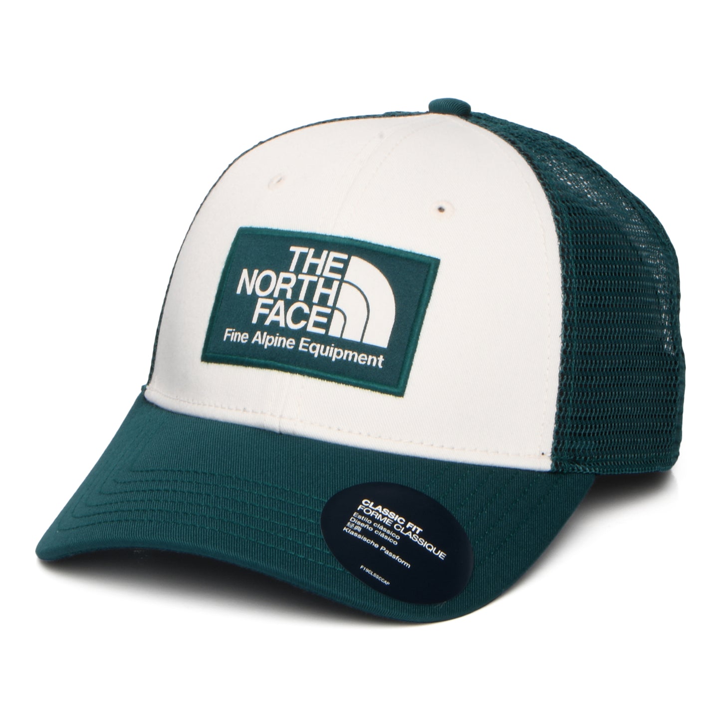 The North Face Hats Mudder Recycled Trucker Cap - Off White-Teal