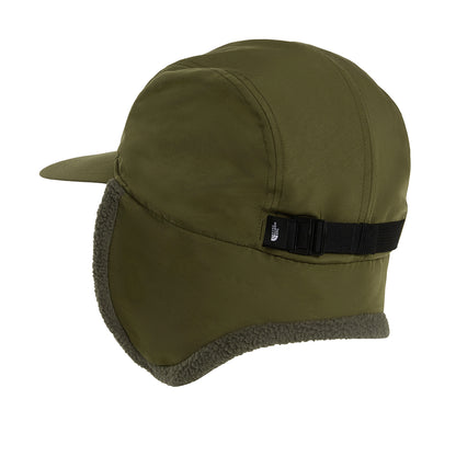 The North Face Hats Yumiori Water Repellent 5 Panel Cap With Earflaps - Moss-Olive