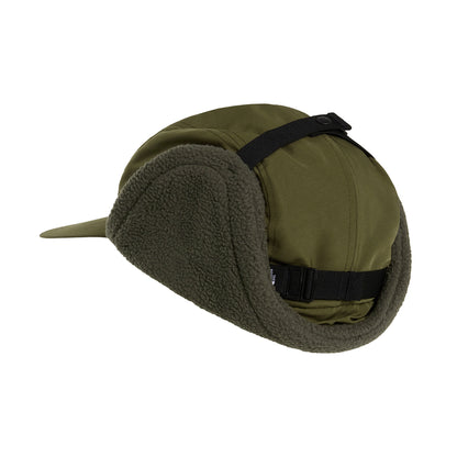The North Face Hats Yumiori Water Repellent 5 Panel Cap With Earflaps - Moss-Olive