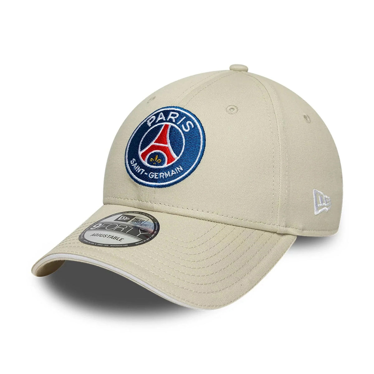 New Era 9FORTY Paris Saint-Germain FC Baseball Cap - Core - Stone