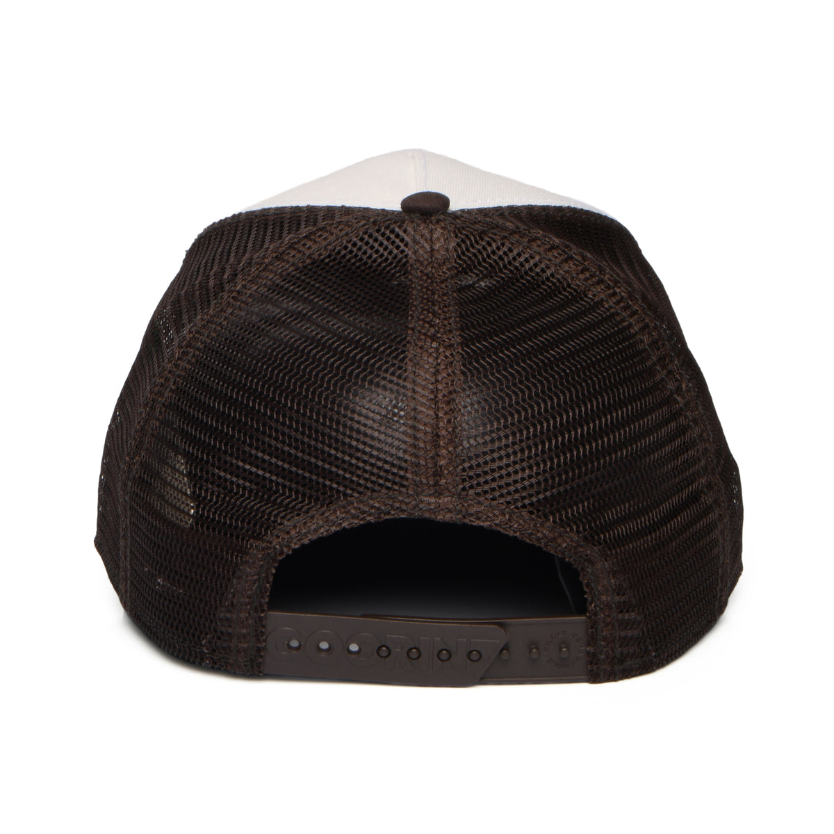 Goorin Over the Line Longhorn Trucker Cap - White-Brown