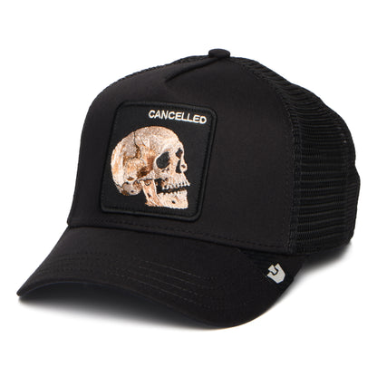 Goorin Cancelled Skull Trucker Cap - Black