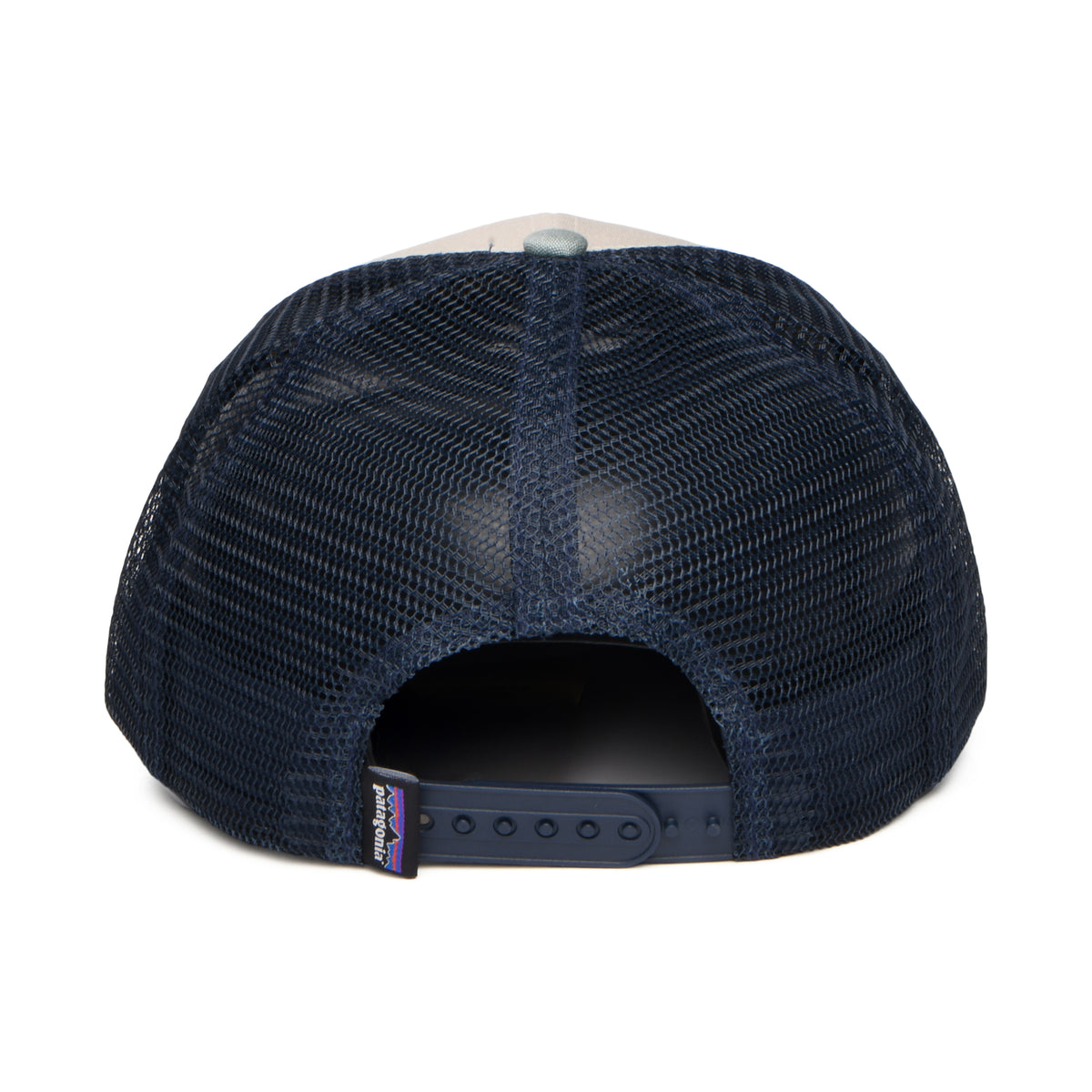 Patagonia Hats P-6 Logo Organic Cotton Trucker Cap - Stone-Sage-Navy