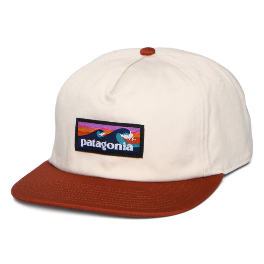Patagonia Hats Boardshort Label Funfarer Organic Cotton Baseball Cap - Stone-Rust