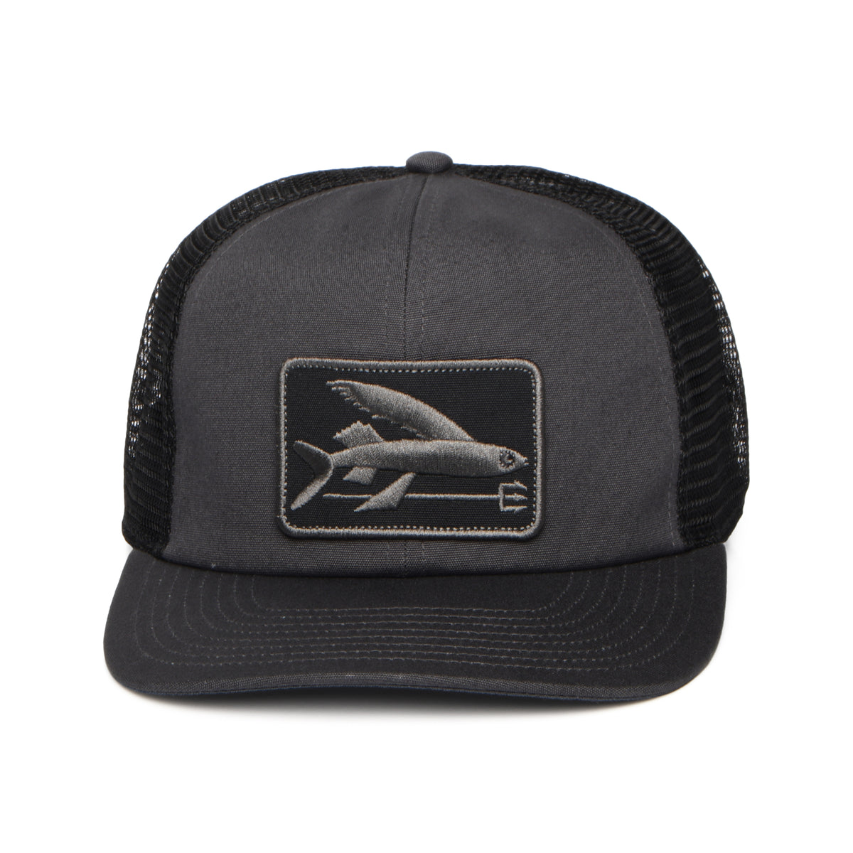 Patagonia Hats Flying Fish Relaxed Trucker Cap - Ink Black