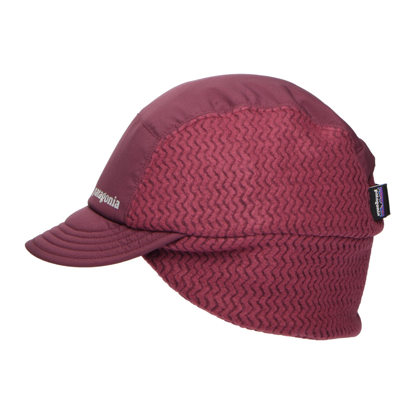 Patagonia Hats Winter Duckbill Baseball Cap With Earflaps - Berry