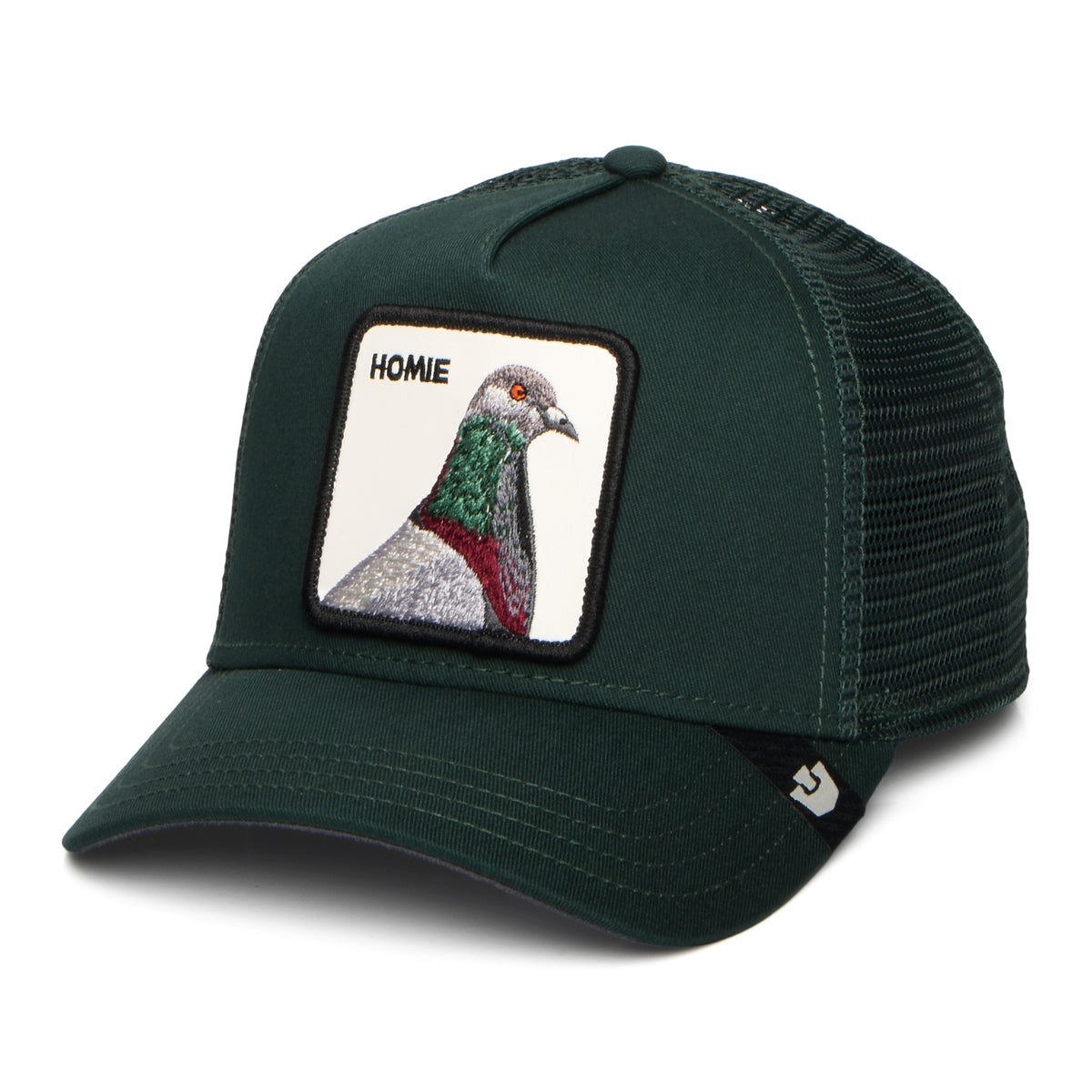 Goorin Homie Pigeon Trucker Cap - Dark Green