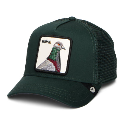 Goorin Homie Pigeon Trucker Cap - Dark Green