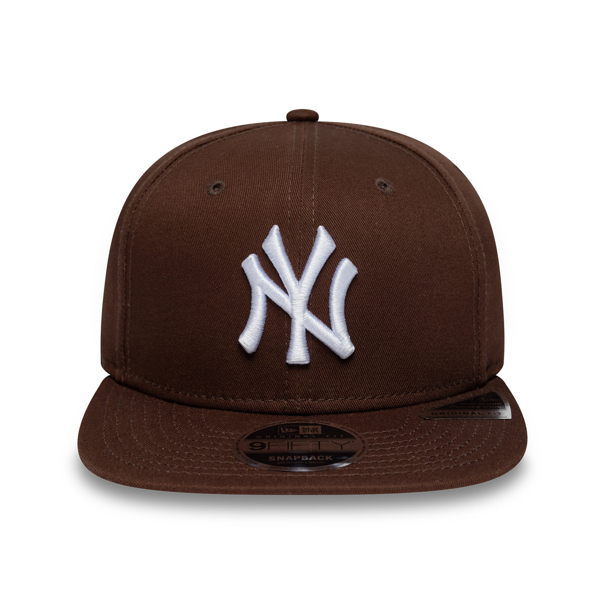 New Era 9FIFTY New York Yankees Snapback Cap - MLB League Essential Original Fit - Chocolate-White