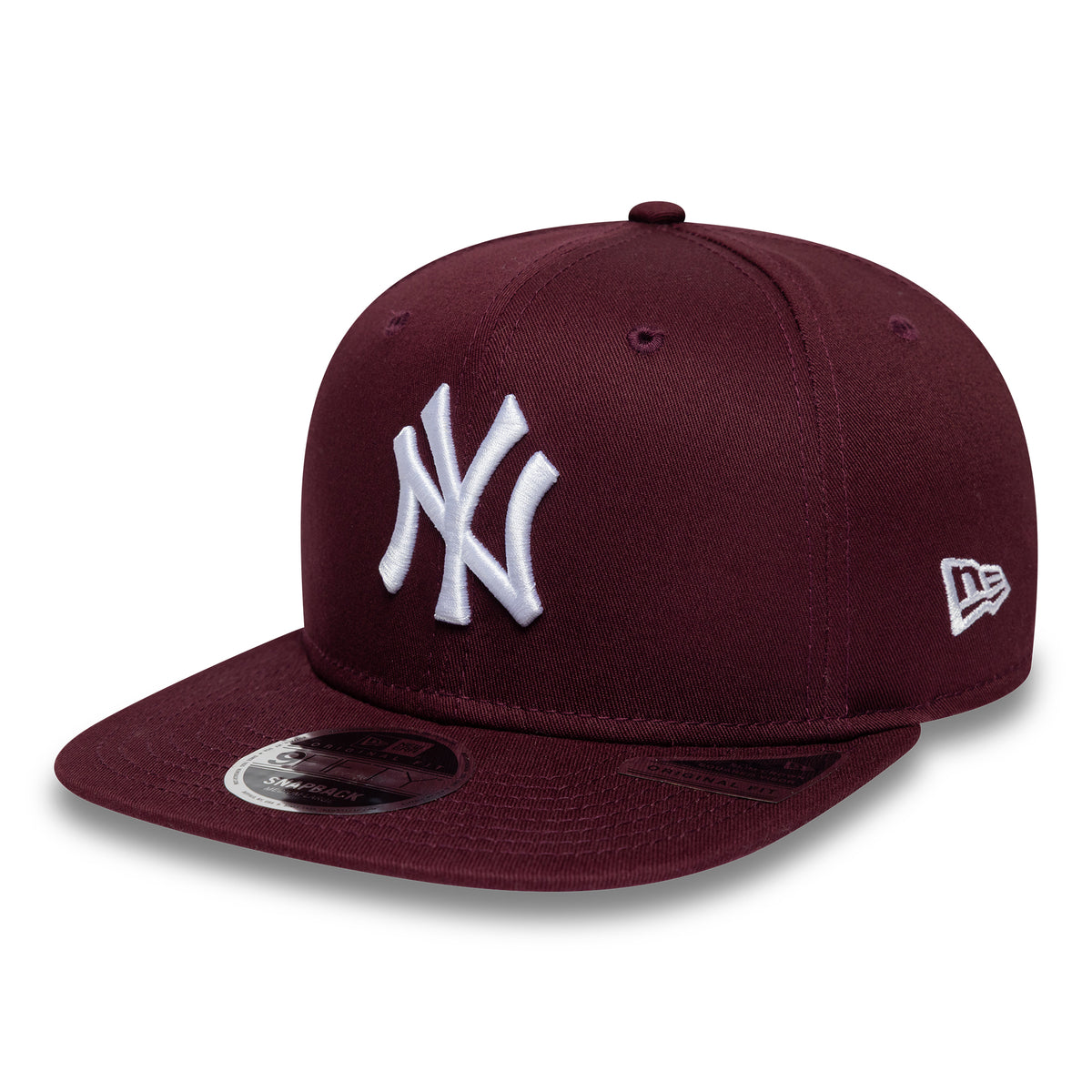 New Era 9FIFTY New York Yankees Snapback Cap - MLB League Essential Original Fit - Maroon-White