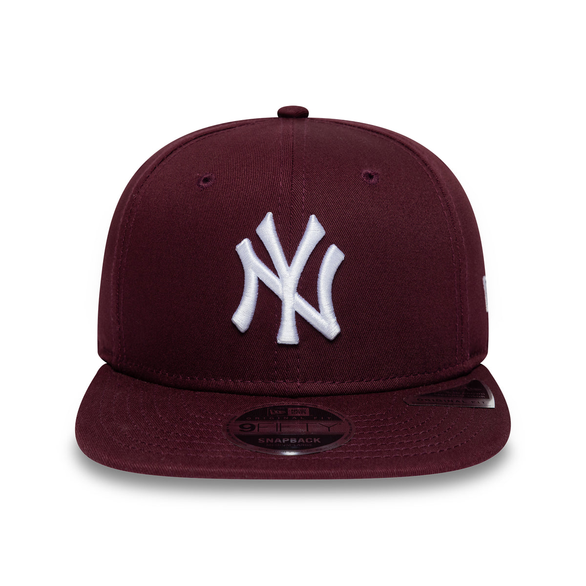 New Era 9FIFTY New York Yankees Snapback Cap - MLB League Essential Original Fit - Maroon-White